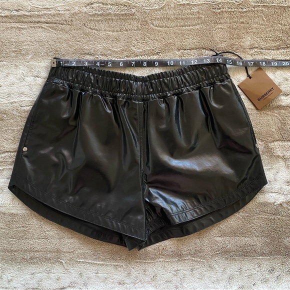 NWT💕BURBERRY Carol Leather Pull-On Shorts Size US 8 - Picture 11 of 15